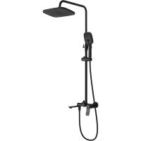 Товар: Душевая система Grossman Advans Черная матовая арт-500.K35.09.210 - фото 1 Душевая система Grossman Advans Черная матовая арт-500.K35.09.210 — фото 1, Душевые стойки