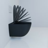 Унитаз Esbano Garcia подвесной Черный матовый с сиденьем Микролифт арт-ESUPGARCBM — фото 6, Подвесные унитазы