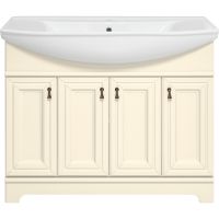 Тумба с раковиной Misty Лувр 105 Слоновая кость арт-УТ000005246 — фото 1, Тумбы с раковиной