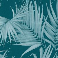 Обои Livingwalls Michalsky 3 Винил на флизелине (0,53*10,05) Бирюзовый, Листья арт-36505-5 — фото 1, Обои для стен