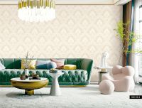 Обои Roberto Borzagi King Винил на флизелине (1,06*10) Розовый/Бежевый, Дамаск арт-90118-5 — фото 2, Обои для стен