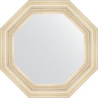 Зеркало Evoform Octagon 69х69 в багетной раме - Травленое серебро 99 мм арт-BY 3821 — фото 1, Зеркала в ванную комнату