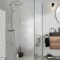 Душевая система Jacob Delafon Atom с термостатом Хром арт-E36125-CP — фото 2, Душевые стойки