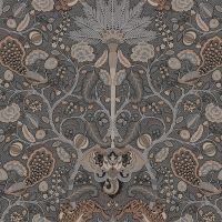 Обои LOYMINA British Style Garden Винил на флизелине (1*10,05) Серый, Птицы/Животные/Листья арт-BRIT10 011 — фото 1, Обои для стен