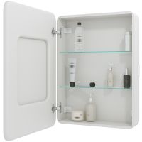 Товар: Зеркальный шкаф Континент Elliott LED 55 L с подсветкой Белый арт-МВК015 - фото 3 Зеркальный шкаф Континент Elliott LED 55 L с подсветкой Белый арт-МВК015 — фото 3, Зеркальные шкафы в ванную