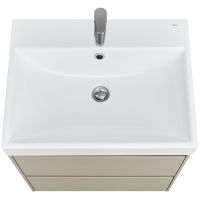 Тумба под раковину Roca Ona 60 подвесная Бежево-серая матовая арт-A857613510 — фото 2, Тумбы под раковину