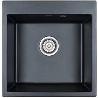 Кухонная мойка Paulmark Kante 50 Черный металлик арт-PM105152-BLM — фото 1, Кухонные мойки