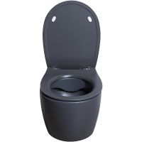 Унитаз Allen Brau Fantasy подвесной Антрацит без сиденья арт-4.11004.AN — фото 10, Подвесные унитазы