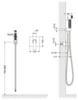 Гигиенический душ со смесителем Timo Torne Хром арт-4389/00SM — фото 2, Гигиенические души