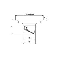 Товар: Душевой трап Orange 100x100 с Черной матовый решеткой арт-TR01-005b - фото 3 Душевой трап Orange 100x100 с Черной матовый решеткой арт-TR01-005b — фото 3, Трапы для душа