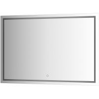 Зеркало Evoform Ledline 80x120 с подсветкой 35.5 W - сенсорный выключатель арт-BY 2438 — фото 1, Зеркала в ванную комнату