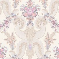 Обои LOYMINA La Belle Epoque Винил на флизелине (1*10,05) Розовый/Бежевый, Дамаск/Цветы арт-BQ4 001 — фото 1, Обои для стен