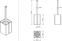 Ершик для унитаза Sonia Luce Черный матовый арт-182534 — фото 4, Ершики для унитаза