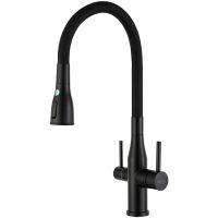 Смеситель для кухни Gappo Черный матовый арт-G4399-66 — фото 1, Смесители для кухни