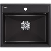 Кухонная мойка Paulmark Stepia 60 Черный металлик арт-PM115951-BLM — фото 1, Кухонные мойки