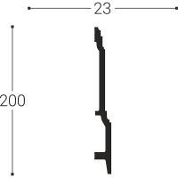 Плинтус Bello Deco XPS П 18 2000x200x23 мм арт-00-00104888 — фото 2, Плинтуса напольные