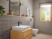 Смеситель для раковины Hansgrohe Rebris E Черный матовый арт-72557670 — фото 5, Смесители для раковины