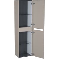 Шкаф пенал Iddis Edifice 40 подвесной Капучино арт-EDI40C0i97 — фото 2, Пеналы для ванной комнаты