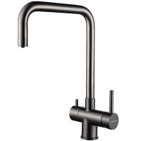 Смеситель для кухни Paulmark Wetter Вороненая сталь арт-We213030-GM — фото 1, Смесители для кухни