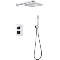 Душевая система Abber Daheim с термостатом Хром арт-AF8251 — фото 1, Встраиваемые душевые комплекты