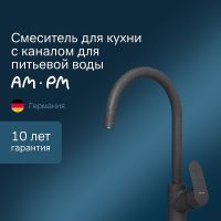 Смеситель для кухни AM.PM Like Черный арт-F8007722 — фото 1, Смесители для кухни