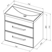 Товар: Тумба под раковину Aquanet Лукка 75 подвесная Белая глянцевая арт-302397 - фото 11 Тумба под раковину Aquanet Лукка 75 подвесная Белая глянцевая арт-302397 — фото 11, Тумбы под раковину