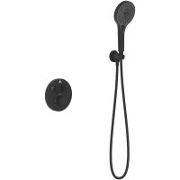 Душевая система Vincea Inspire с термостатом Черная матовая арт-VSFW-3I22MT5MB — фото 2, Встраиваемые душевые комплекты