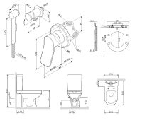 Товар: Комплект душевого уголка AM.PM Gem с поддоном с мебелью с унитазом с комплектом смесителей с душевым гарнитуром и аксессуарами арт-UK91SA - фото 11 Комплект душевого уголка AM.PM Gem с поддоном с мебелью с унитазом с комплектом смесителей с душевым гарнитуром и аксессуарами арт-UK91SA — фото 11, Душевые уголки четверть круга