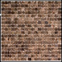Каменная мозаика Pixmosaic Dark Emperador 30,5x30,5 см арт-PIX304 — фото 1, Мозаика