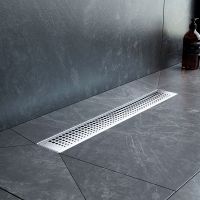 Душевой лоток AM.PM MasterFlow 50 с решеткой Хром матовый Cut Gradient арт-W01SC-P11-050-01SB — фото 3, Душевые лотки