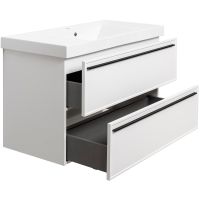 Тумба под раковину La Fenice Elba 100 подвесная Белая матовая арт-FNC-01-ELB-B-100-2 — фото 3, Тумбы под раковину