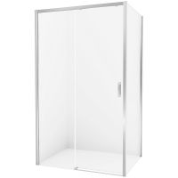 Душевой уголок New Trendy Prime Chrome 100х100 L профиль Хром стекло прозрачное арт-D-0298A/D-0125B — фото 1, Квадратные душевые уголки