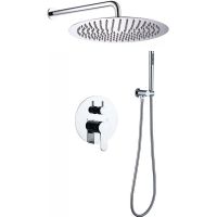 Душевая система Berges Ventas 2R Хром сильвер арт-073003 — фото 1, Встраиваемые душевые комплекты