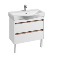 Тумба под раковину Aquaton Нортон 80 подвесная Белая глянцевая арт-1A248901NT010 — фото 5, Тумбы под раковину