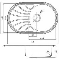 Товар: Кухонная мойка Iddis Suno S 77 Сатин арт-SUN77SDi77 - фото 3 Кухонная мойка Iddis Suno S 77 Сатин арт-SUN77SDi77 — фото 3, Кухонные мойки