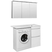 Тумба под раковину Runo Орион 105 Белая арт-00-00000145 — фото 7, Тумбы под раковину