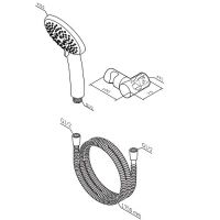 Душевой гарнитур AM.PM Like Хром арт-F0118000 — фото 10, Душевые гарнитуры на держателе
