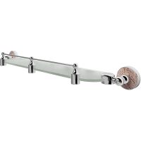 Стеклянная полка WasserKRAFT Nau Хром арт-K-7744 — фото 1, Полки для ванной и душа