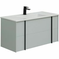 Тумба под раковину Allen Brau Reality 100 подвесная Папирус матовый арт-1.32007.PWM — фото 4, Тумбы под раковину