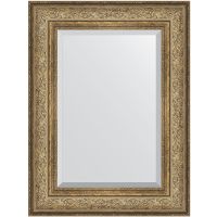 Зеркало Evoform Exclusive 80х60 с фацетом в багетной раме - Виньетка античная бронза 109 мм арт-BY 3399 — фото 1, Зеркала в ванную комнату