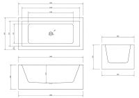 Акриловая ванна Abber 160х80 без гидромассажа арт-AB9406-1.6 — фото 6, Акриловые ванны