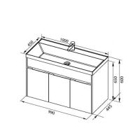 Товар: Тумба с раковиной Aquanet Латина 100 подвесная Белая арт-212837 - фото 8 Тумба с раковиной Aquanet Латина 100 подвесная Белая арт-212837 — фото 8, Тумбы с раковиной