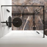 Душевой уголок AM.PM Func 120x90 профиль Черный матовый стекло прозрачное арт-W84G-403-12090-BТ — фото 9, Прямоугольные душевые уголки