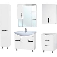 Шкаф пенал Bellezza Лагуна 35 L Белый арт-4622107002013 — фото 6, Пеналы для ванной комнаты