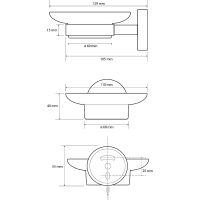 Товар: Мыльница Bemeta Brilo Золото арт-161108042 - фото 2 Мыльница Bemeta Brilo Золото арт-161108042 — фото 2, Мыльницы