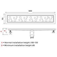 Товар: Душевой лоток Gappo с решеткой Нержавеющая сталь арт-G85007-2 - фото 13 Душевой лоток Gappo с решеткой Нержавеющая сталь арт-G85007-2 — фото 13, Душевые лотки