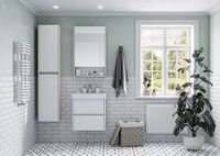 Зеркальный шкаф Aquaton Сканди 55 Белый Дуб верона арт-1A252102SDB20 — фото 3, Зеркальные шкафы в ванную