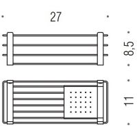 Товар: Полка корзина Colombo Design Angolare Черный матовый арт-B9632.NM - фото 3 Полка корзина Colombo Design Angolare Черный матовый арт-B9632.NM — фото 3, Полки для ванной и душа