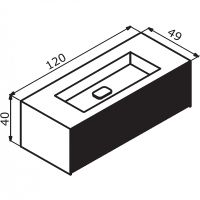 Товар: Тумба с раковиной Orka Cube 120 подвесная Антрацит матовый Белая арт-3000381 - фото 5 Тумба с раковиной Orka Cube 120 подвесная Антрацит матовый Белая арт-3000381 — фото 5, Тумбы с раковиной
