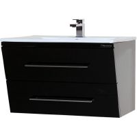Тумба под раковину Bellezza Берта 100 подвесная Черная арт-4635217510040 — фото 1, Тумбы под раковину